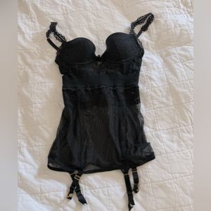 Victoria’s Secret Black Lace Corset, 32C